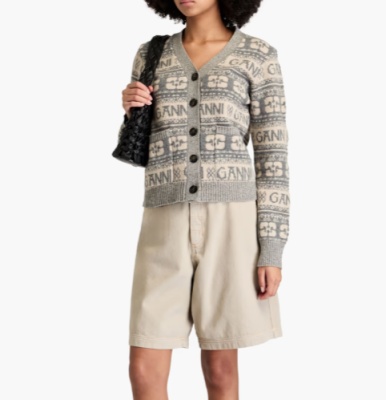 安宥真同款！Ganni 羊毛混纺提花针织开衫<br />&nbsp;&nbsp;&nbsp;&nbsp;&nbsp;&nbsp;&nbsp;1.9折&nbsp;$72.32（约498.93元）