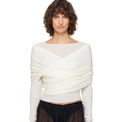 Paloma Wool 米白 Elio 褶皱裹身毛衣<br />&nbsp;&nbsp;&nbsp;&nbsp;&nbsp;&nbsp;&nbsp;8折&nbsp;$240（约1640.66元）