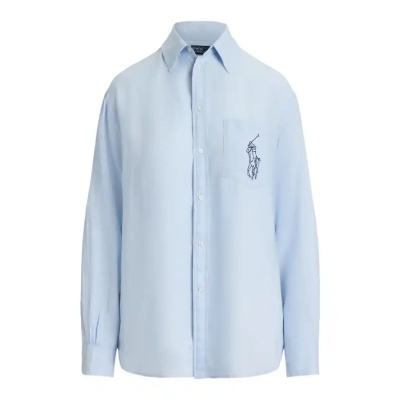 上新！Polo Ralph Lauren 拉夫劳伦 Polo Pony 刺绣亚麻衬衫<br />&nbsp;&nbsp;&nbsp;&nbsp;&nbsp;&nbsp;&nbsp;9折&nbsp;¥1553.4