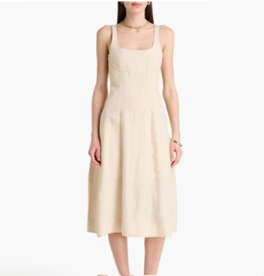 CHLOÉ 亚麻中长连衣裙<br />&nbsp;&nbsp;&nbsp;&nbsp;&nbsp;&nbsp;&nbsp;4.5折&nbsp;$1440（约9860.26元）