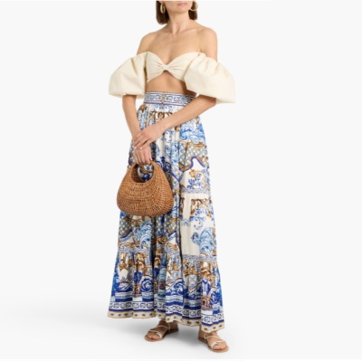 CAMILLA 层叠印花梭织长裙<br />&nbsp;&nbsp;&nbsp;&nbsp;&nbsp;&nbsp;&nbsp;5折&nbsp;$348（约2382.9元）