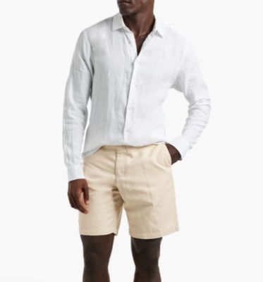 Orlebar Brown Giles 亚麻衬衫<br />&nbsp;&nbsp;&nbsp;&nbsp;&nbsp;&nbsp;&nbsp;3.5折&nbsp;$150.5（约1025.15元）