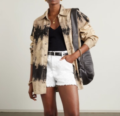 ISABEL MARANT Lesia 磨边镂空牛仔短裤<br />&nbsp;&nbsp;&nbsp;&nbsp;&nbsp;&nbsp;&nbsp;3折&nbsp;$147（约1000.79元）