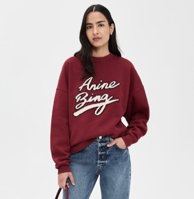 Anine Bing Miles Chenille 卫衣<br />&nbsp;&nbsp;&nbsp;&nbsp;&nbsp;&nbsp;&nbsp;7折&nbsp;$108（约735.98元）