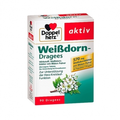 Doppelherz 双心 山楂糖衣片90粒<br />&nbsp;&nbsp;&nbsp;&nbsp;&nbsp;&nbsp;&nbsp;6折&nbsp;€5.7（约44.77元）
