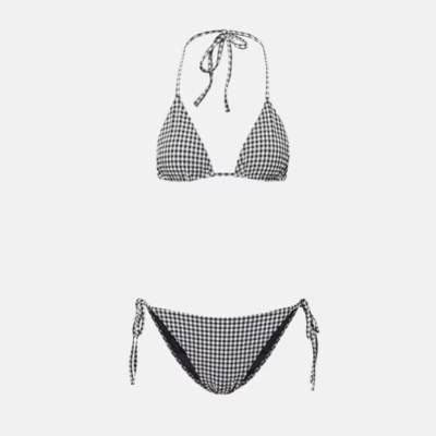 HUNZA G 黑白格纹比基尼套装<br />&nbsp;&nbsp;&nbsp;&nbsp;&nbsp;&nbsp;&nbsp;7.9折&nbsp;HK$1089（约938.61元）