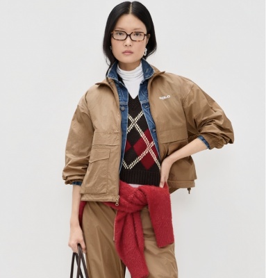 Polo Ralph Lauren Nylon 防风夹克<br />&nbsp;&nbsp;&nbsp;&nbsp;&nbsp;&nbsp;&nbsp;2.3折&nbsp;$89.55（约605.33元）