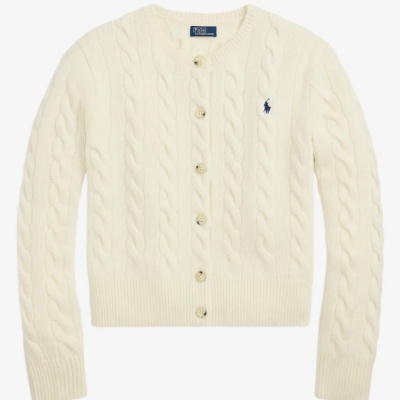 澳门站定价优势！Polo Ralph Lauren 拉夫劳伦针织绞花开衫<br />&nbsp;&nbsp;&nbsp;&nbsp;&nbsp;&nbsp;&nbsp;HK$1859（约1590.56元）