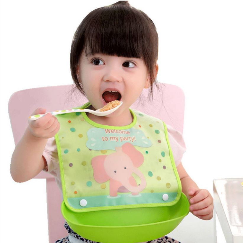 【券后价:5元】 儿童食饭兜围兜口水兜围嘴防水婴儿吃饭兜