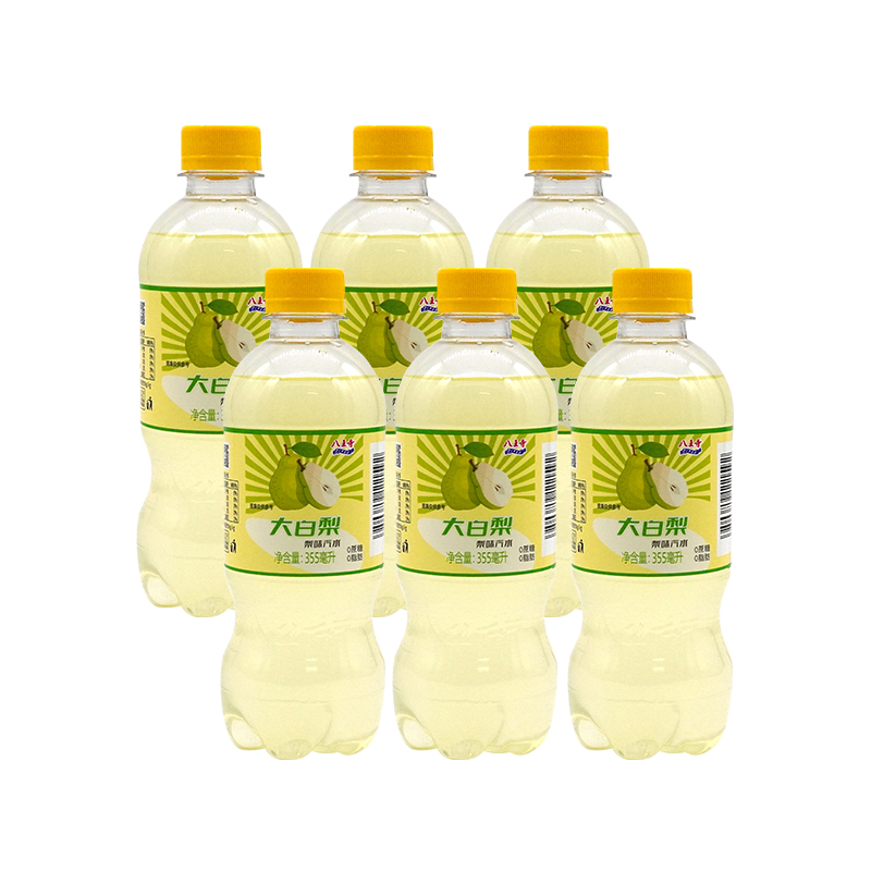 【券后价:6.9元】 八王寺大白梨味汽水355ml*6瓶 - 八王寺旗舰店