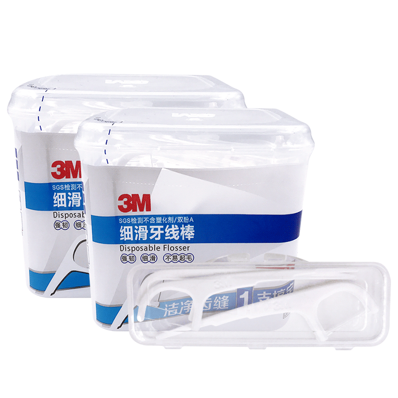 【券后价:89元】 300支【3M】家用一次性细滑牙线棒 - 3M官方旗舰店