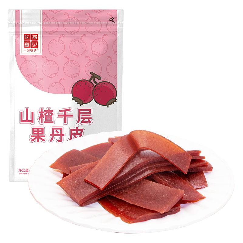 【券后价:2.9元】 天降+签到！手撕山楂果丹皮400g