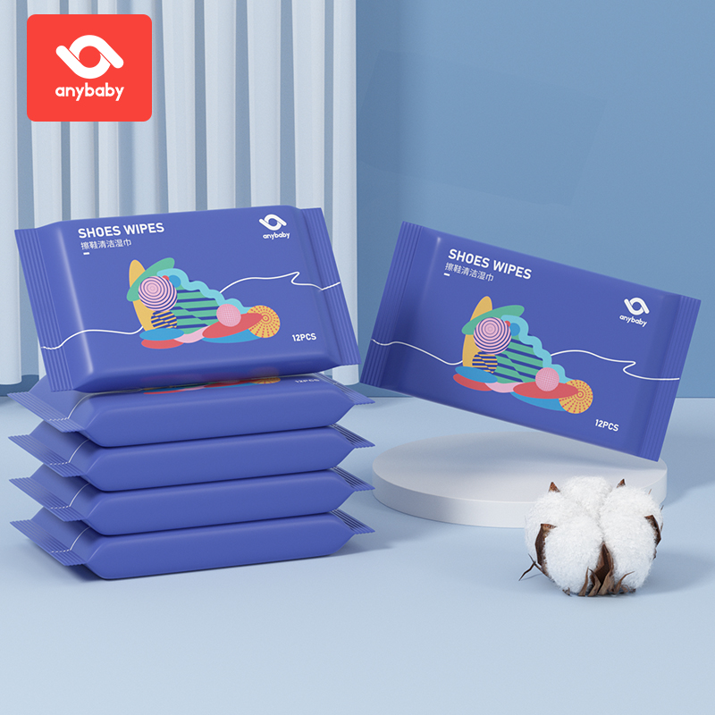 【券后价:9.9元】 【anybaby旗舰店】免洗擦鞋湿巾30包360抽 - anybaby旗舰店