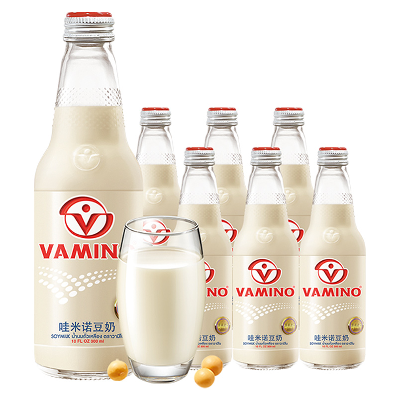 【券后价:26.92元】 【哇米诺】泰国进口原味豆奶300ml*6瓶 - 天猫超市