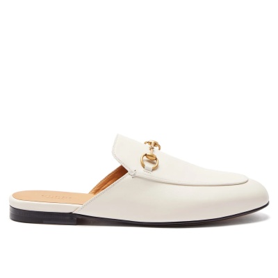 gucci白色皮革乐福鞋€796约5474元