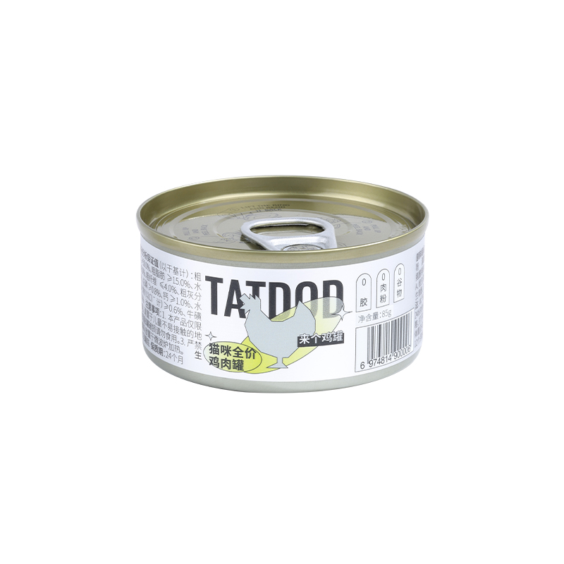 【券后价:9.9元】 淘豆玩国主食猫罐头85g*6罐 - 淘豆玩国旗舰店
