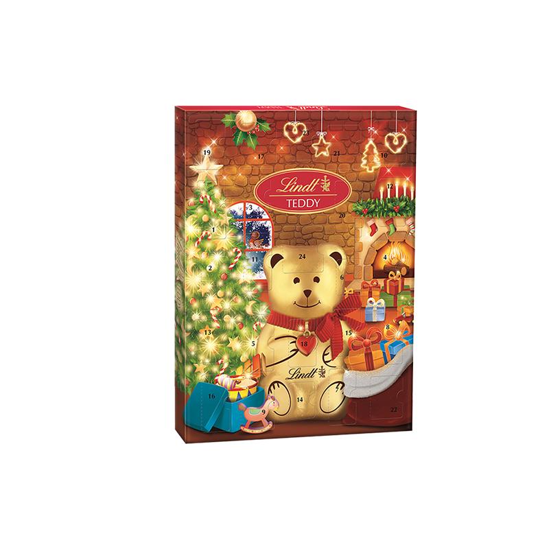 【券后价:91元】 Lindt瑞士莲进口泰迪熊圣诞日历172g - lindt瑞士莲旗舰店