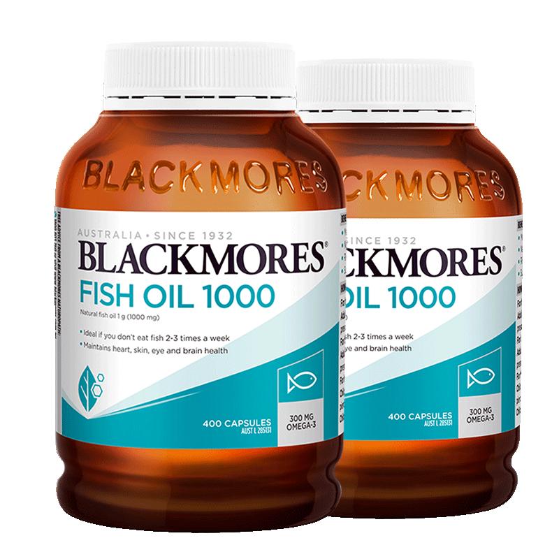 【券后价:258.15元】 澳佳宝原味深海鱼油软胶囊400粒*2瓶 - BLACKMORES海外旗舰店