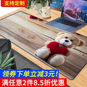 鼠标垫超大动漫卡通女生写字桌垫