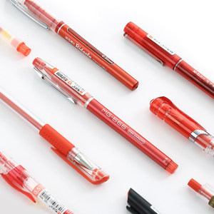 晨光教师用红笔批改红学生用中性笔