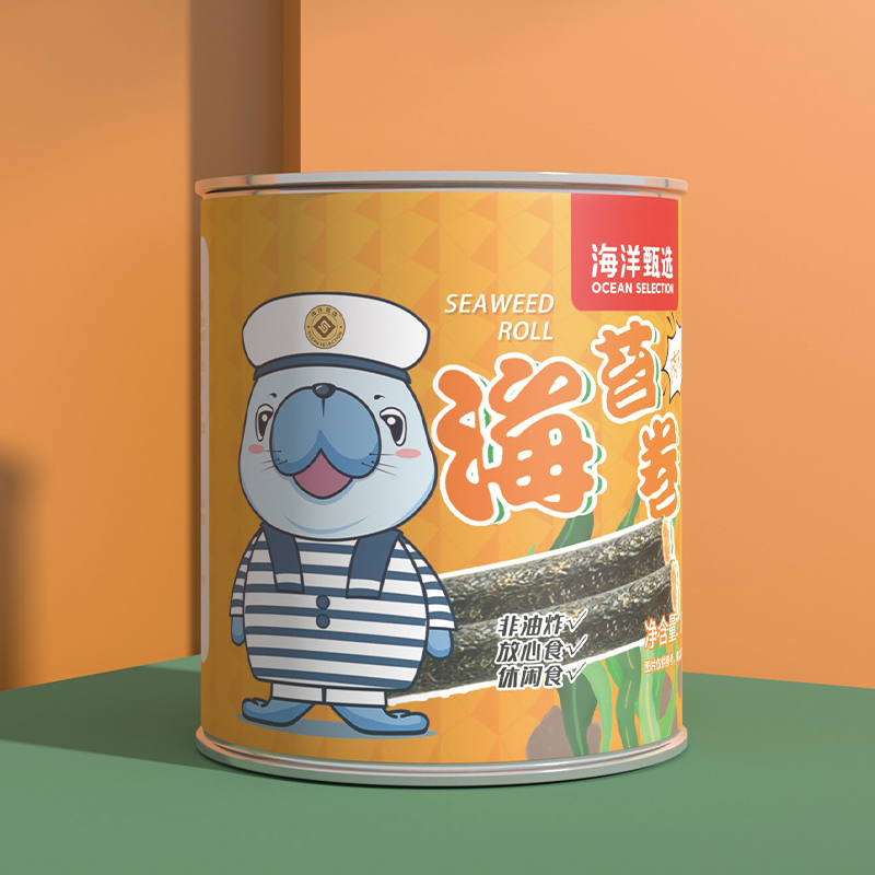 【券后价:9.9元】 三罐【海洋甄选】夹心海苔脆
