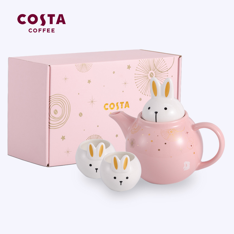 【券后价:99元】 COSTA情人星空玉兔杯茶具礼盒 - COSTA小红鼻专卖店