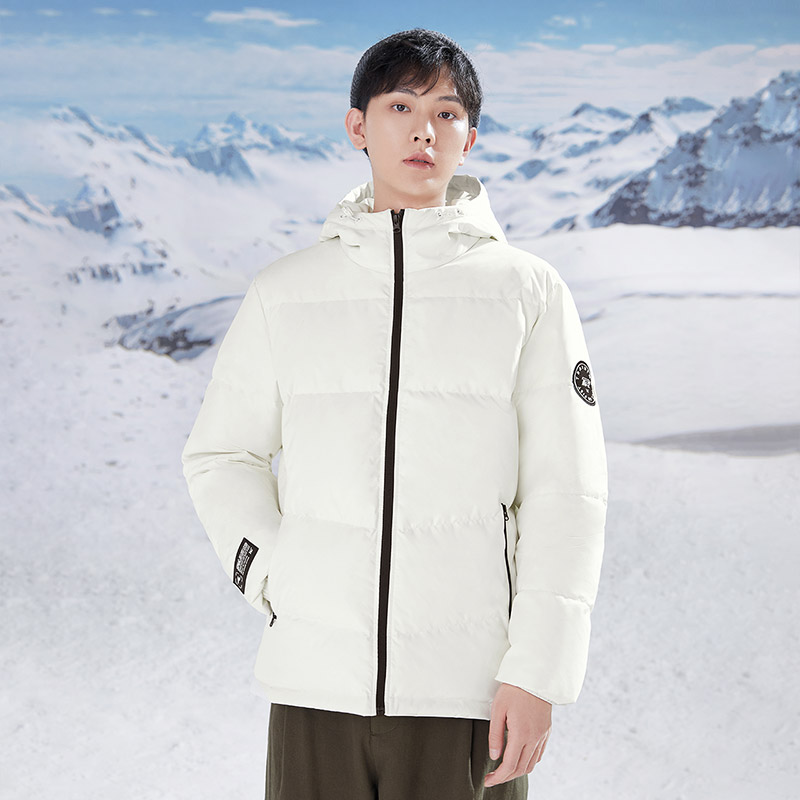 【券后价:159元】 【361度运动户外旗舰店】连帽加厚羽绒服 - 361度运动户外旗舰店