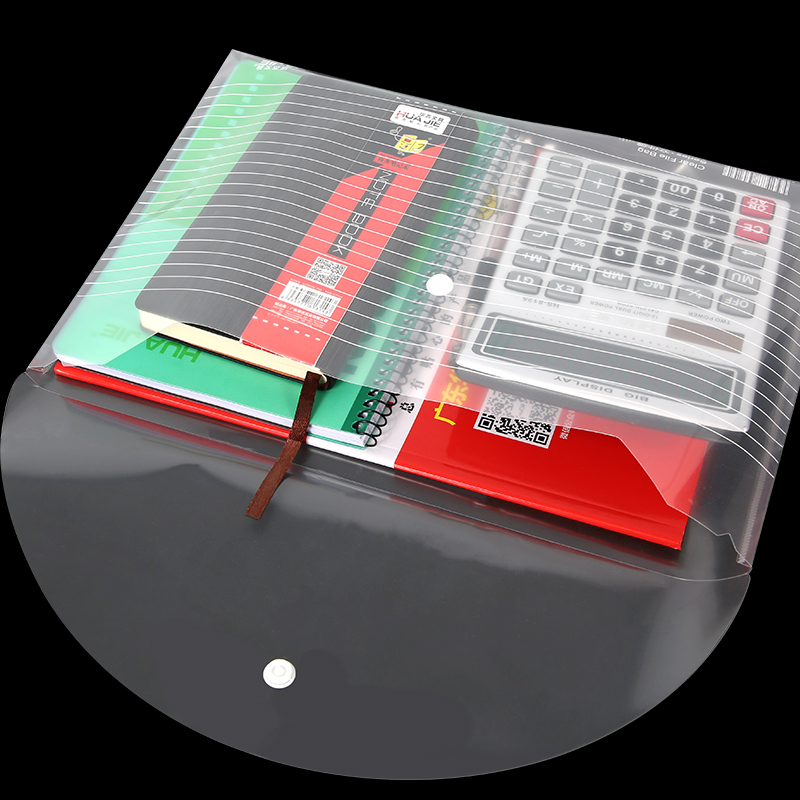 【券后价:1.8元】 【12个装】华杰a4透明文件袋资料袋 - 华杰办公用品旗舰店