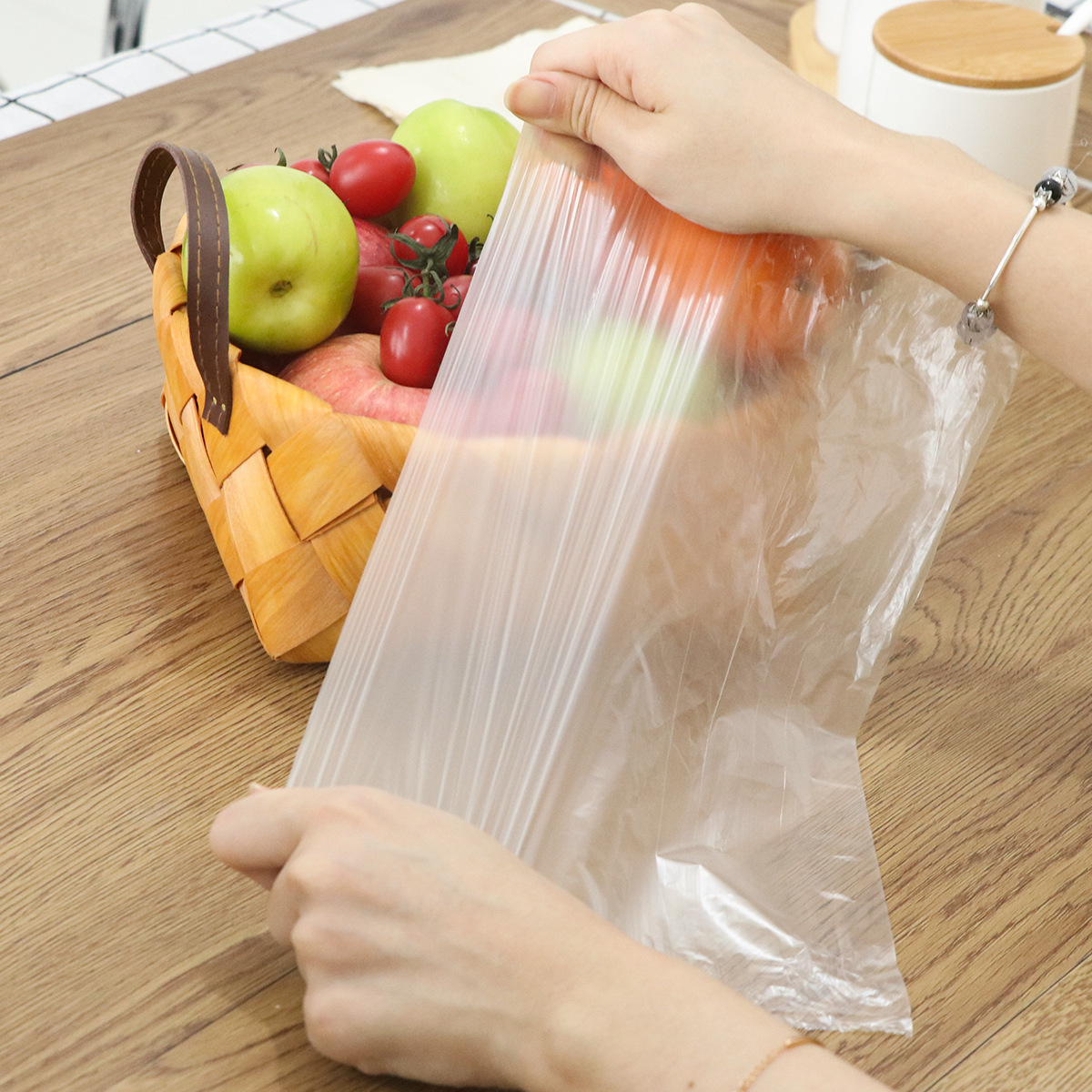 【券后价:5.9元】 【签到+首单】洁成食品级一次性保鲜袋100只