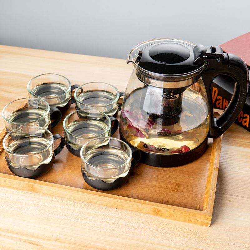 【券后价:9.66元】 茶壶玻璃耐高温泡茶壶单壶大容量茶具