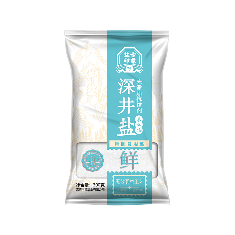 【券后价:1.5元】 【签到+天降】深井岩盐食用盐300g*3袋