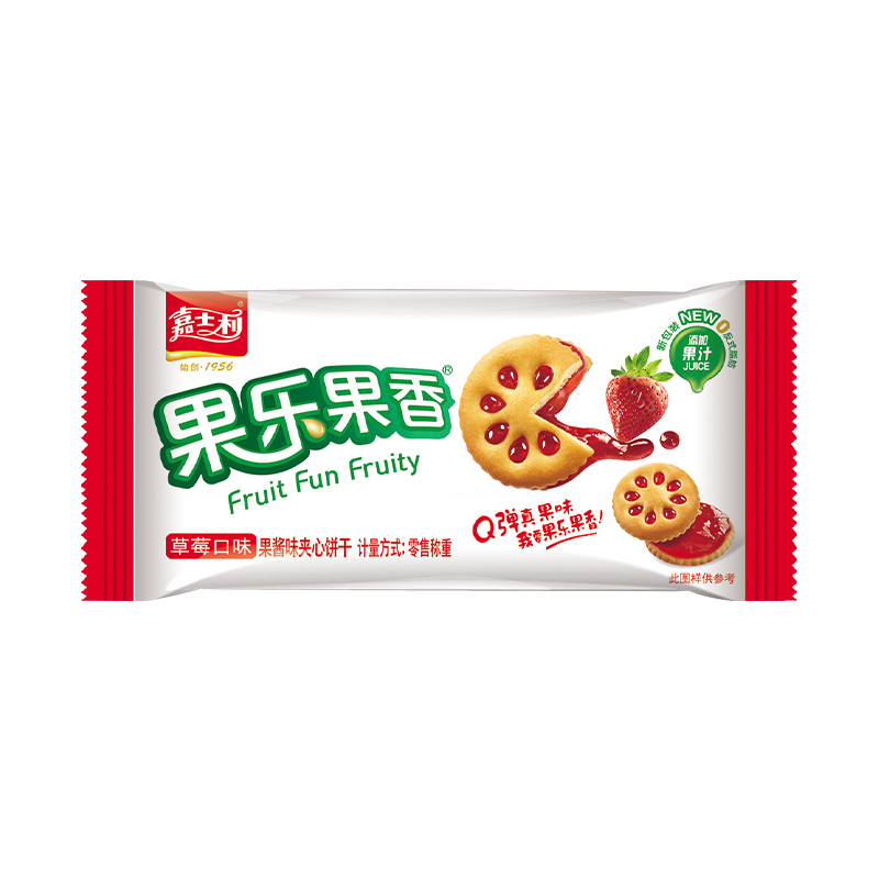 【券后价:6.9元】 拍10件【嘉士利】果乐果香夹心饼干