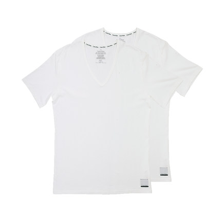 【券后价:89元】 CalvinKlein/卡尔文克雷恩纯棉男士T恤衫*2 - 天猫国际自营进口超市