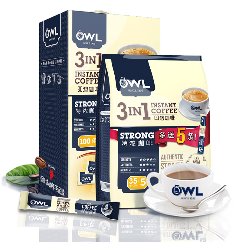 【券后价:9.9元】 owl猫头鹰速溶咖啡提神咖啡粉 - owl猫头鹰旗舰店