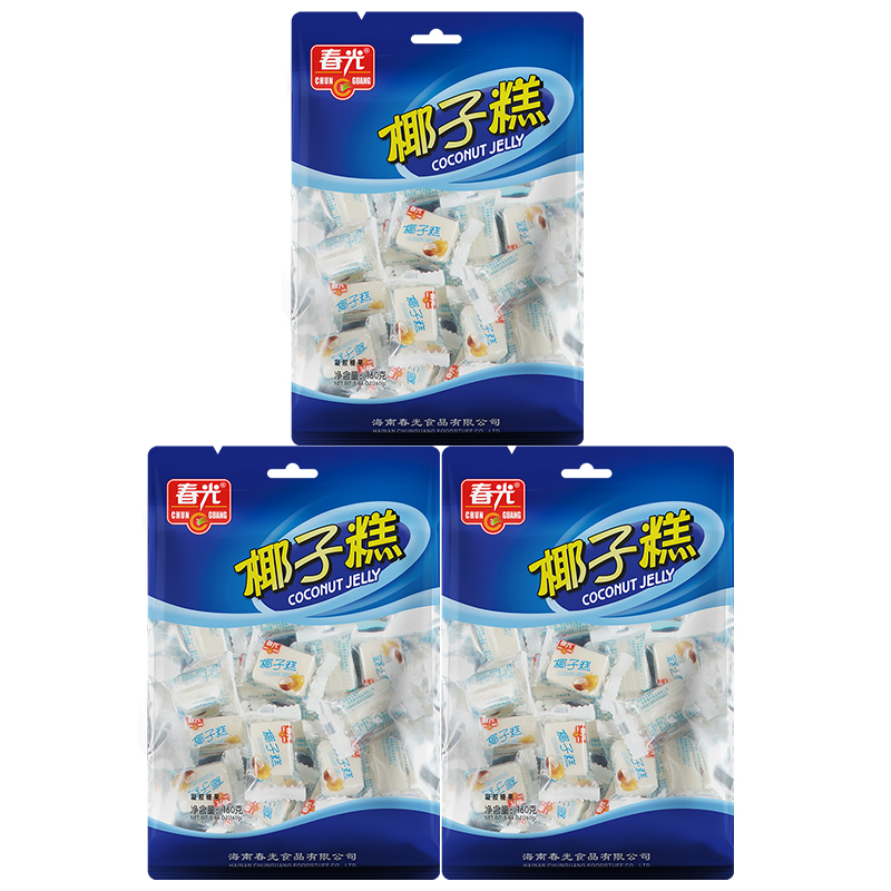 【券后价:21.32元】 春光海南特产椰子糕160g*3袋 - 春光食品旗舰店
