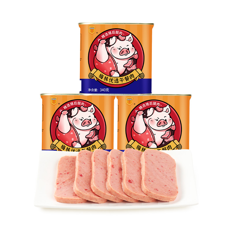【券后价:23.9元】 【梅林】午餐肉罐头340g*3罐 - 梅林旗舰店