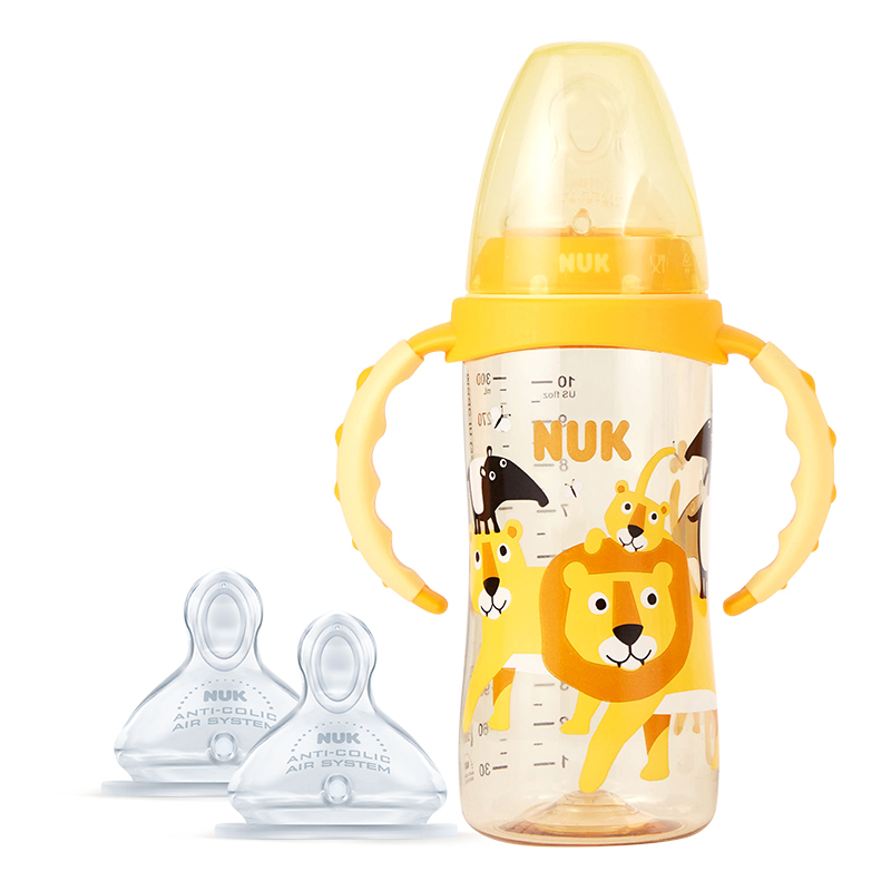 【券后价:55元】 NUK进口宽口径PPSU带手柄奶瓶 - nuk官方旗舰店