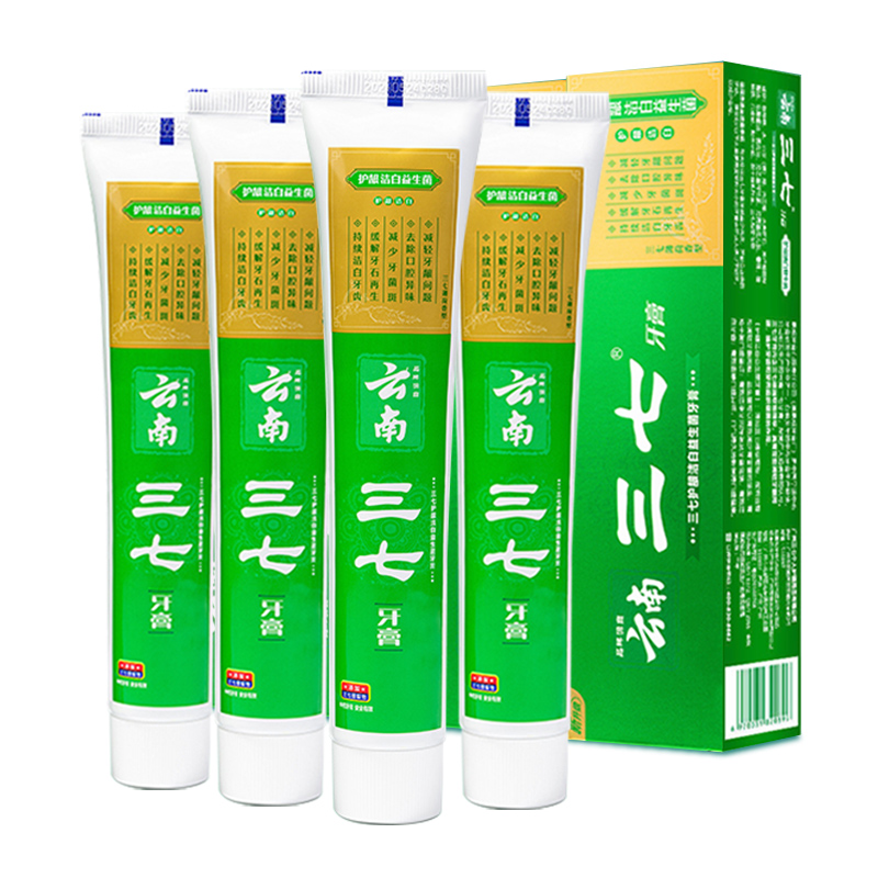 【券后价:35.9元】 云南三七护龈益生菌牙膏210g*4 - 天猫超市