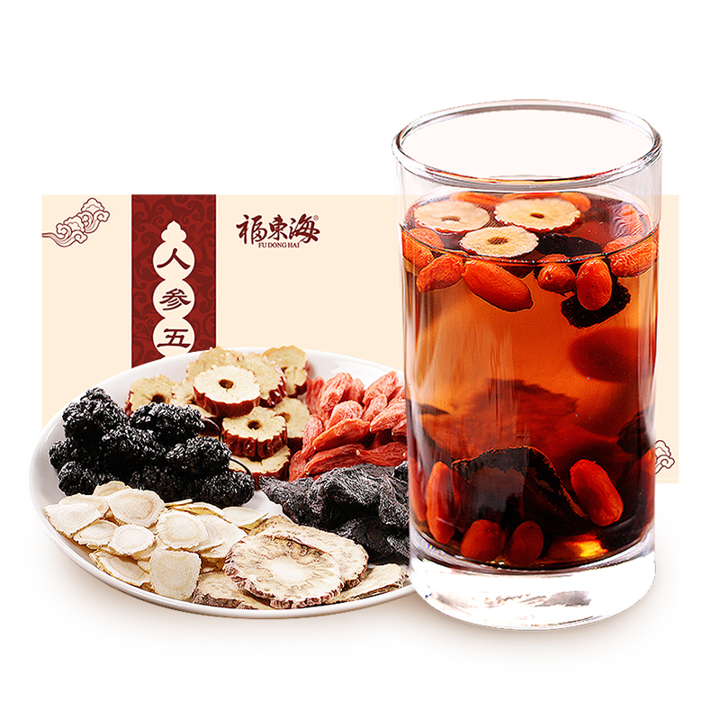 【券后价:32.6元】 【福东海】人参五宝茶250g×2盒 - 福东海旗舰店
