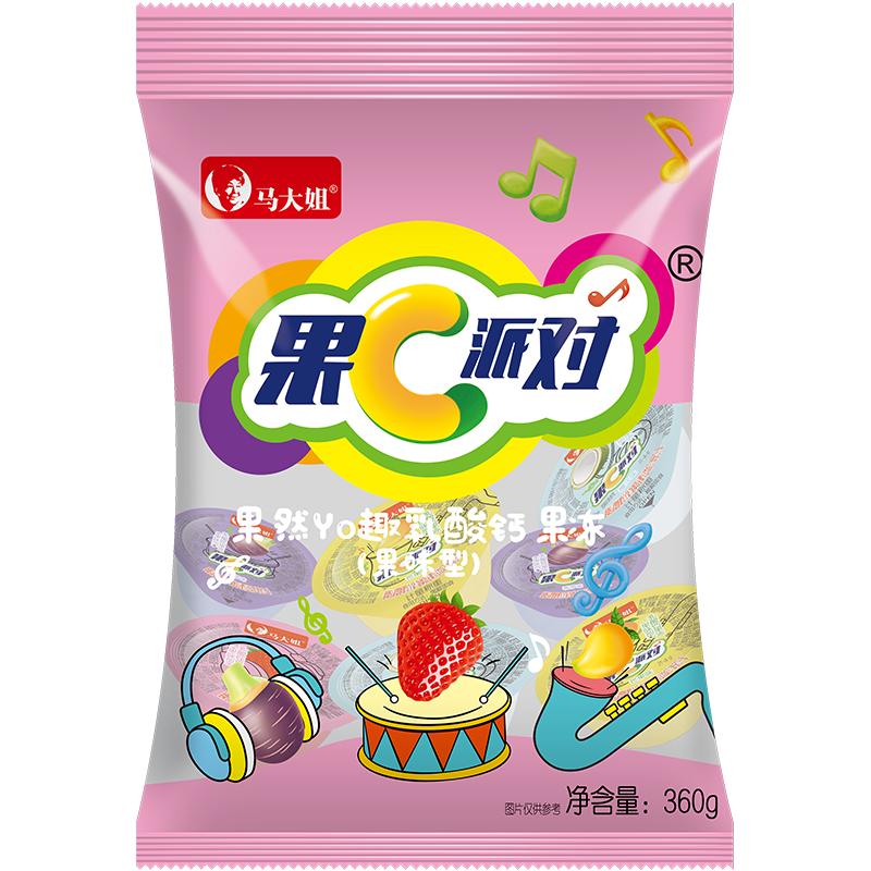 【券后价:9.9元】 【马大姐】乳酸钙什锦果冻1080g