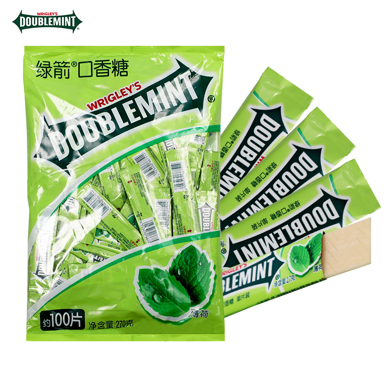 【券后价:16.9元】 【绿箭】袋装口香糖薄荷味100片 - 爱巧旗舰店