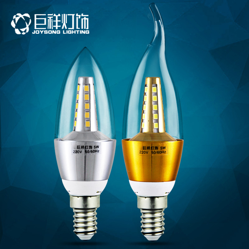 【券后价:2.5元】 巨祥LED蜡烛灯泡e14小螺口