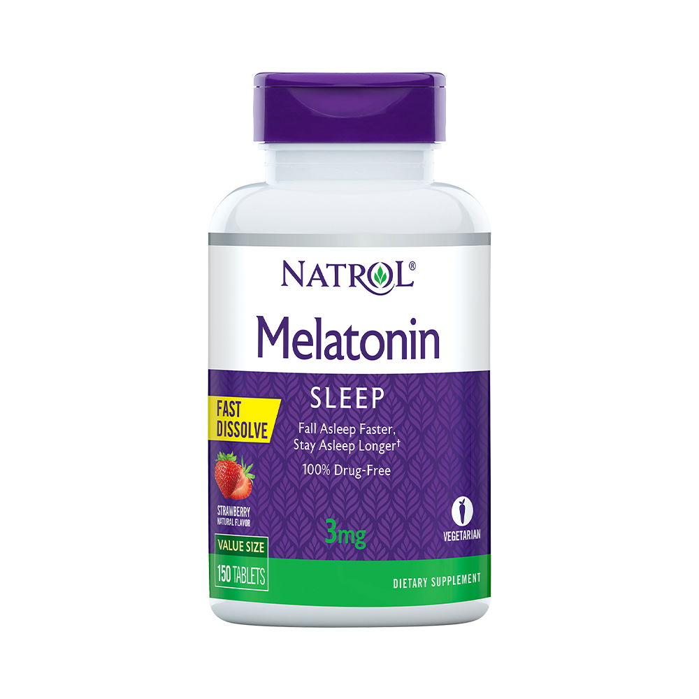 【券后价:82元】 Natrol美国纳妥褪黑素3mg速溶草莓味150片 - 天猫国际自营进口超市