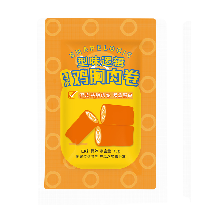 【券后价:21.1元】 型味逻辑豆皮鸡胸肉卷低脂肪零食 - 型味逻辑旗舰店