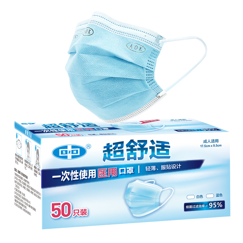 【券后价:5.9元】 【爆款返场】医用外科口罩灭菌级50只 - 深中海旗舰店