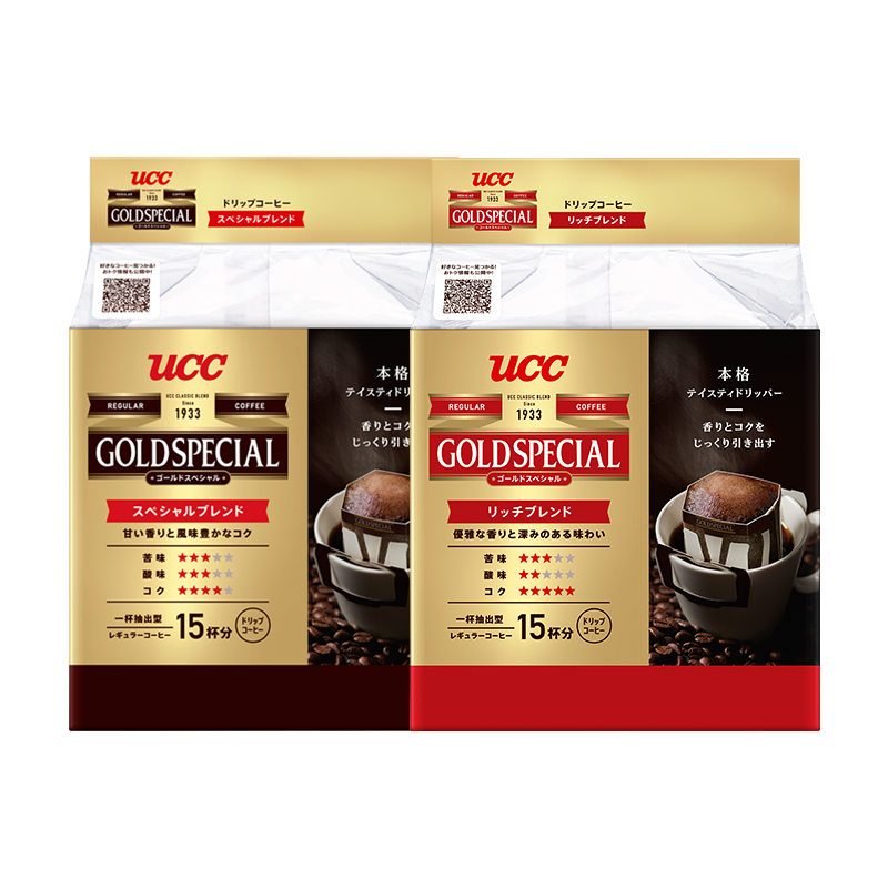 【券后价:78元】 UCC悠诗诗金牌精选+丰郁15P*2挂耳咖啡 - UCC悠诗诗海外旗舰店