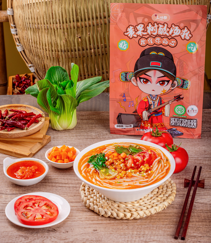 【券后价:9.9元】 黄果树贵州米粉酸汤粉252g*6袋 - 黄果树食品旗舰店