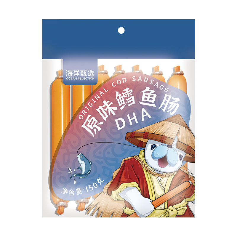 【券后价:5.9元】 【稳定签到】儿童原味鳕鱼肠150g/袋 - 海洋甄选旗舰店