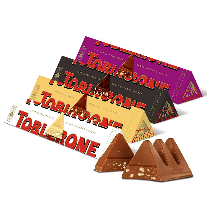【券后价:35.9元】 亿滋进口Toblerone三角巧克力100g*4条 - TOBLERONE三角杉橘专卖店