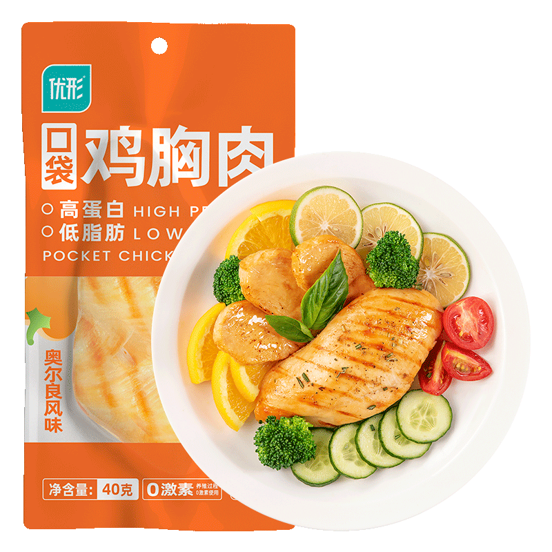 【券后价:34.1元】 优形常温鸡胸肉和鸡肉肠组合共20袋 - 优形食品专卖店